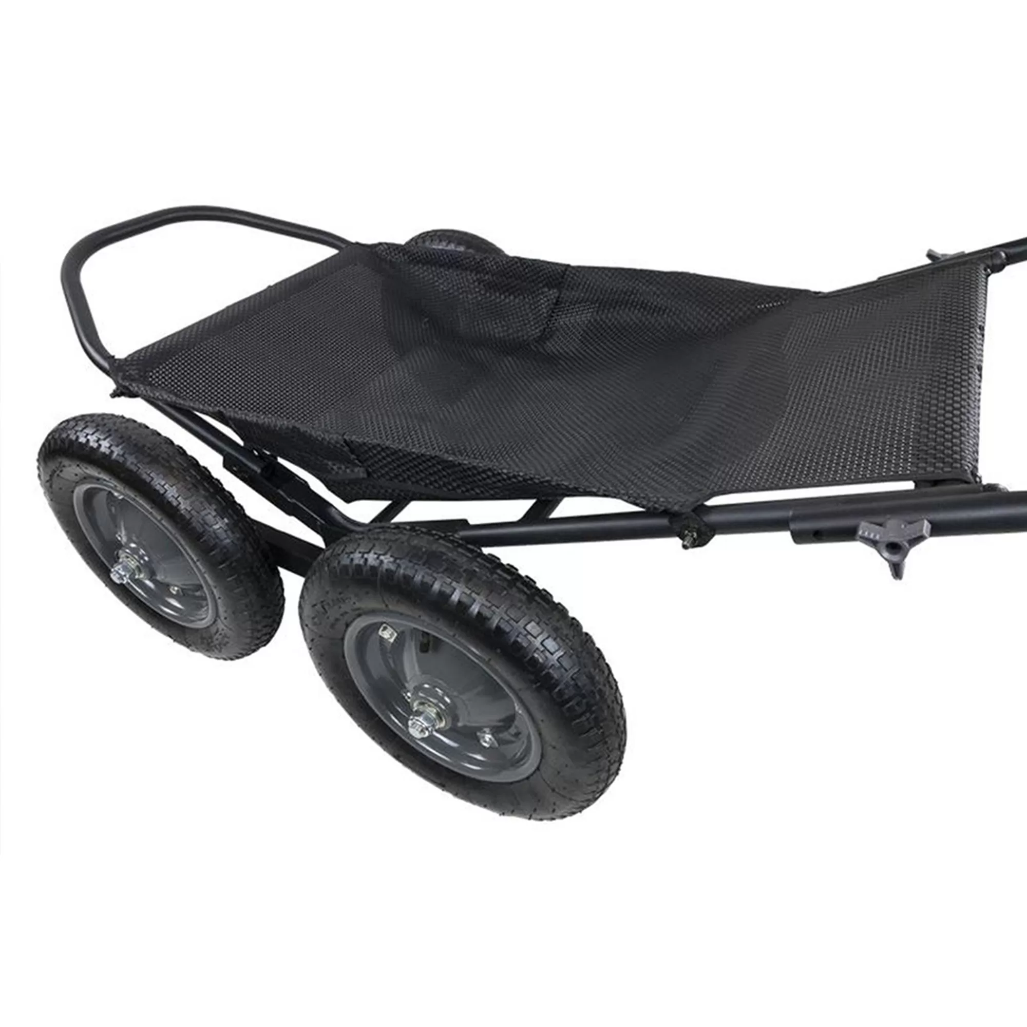 Hawk Hunting Crawler 500 Pound Capacity Foldable Multi Use Game Recovery Hunting Game Cart, Black