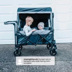 Little Folks by Delta Children City Wagon Cruiser Stroller, Black
