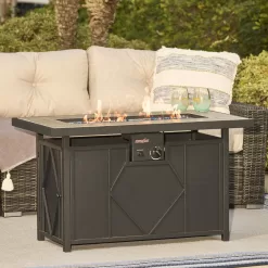 HEATMAXX 42 in. 60,000BTU Fire Pit Propane Gas Fire Pit Table Rectangular Tabletop