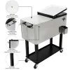 Zimtown Iron Spray Plastic with Tray Cooler with Shelf