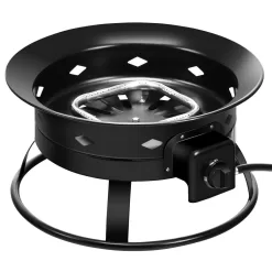 Gymax Portable Propane Outdoor Gas Fire Pit W/ Cover & Carry Kit 19-Inch 58,000 BTU