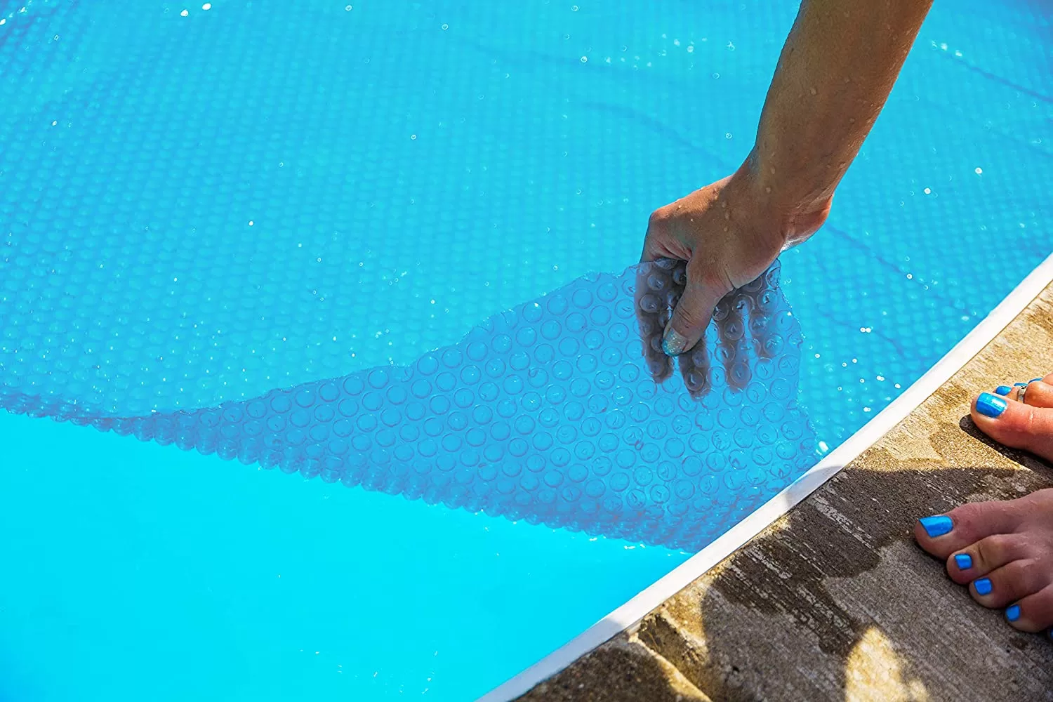 Sun2Solar 16' x 36' Rectangle 1200 Series Clear Solar Pool Cover