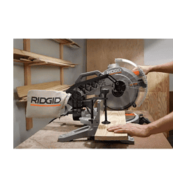 RIDGID Miter Saw R4123 15 Amp Corded 12 in. Dual Bevel with LED
