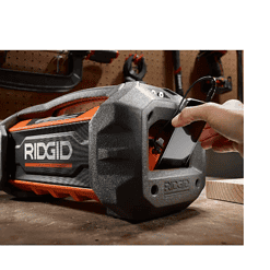RIDGID R84087 18V Hybrid Jobsite Radio with Bluetooth Wireless Technology (Tool Only)