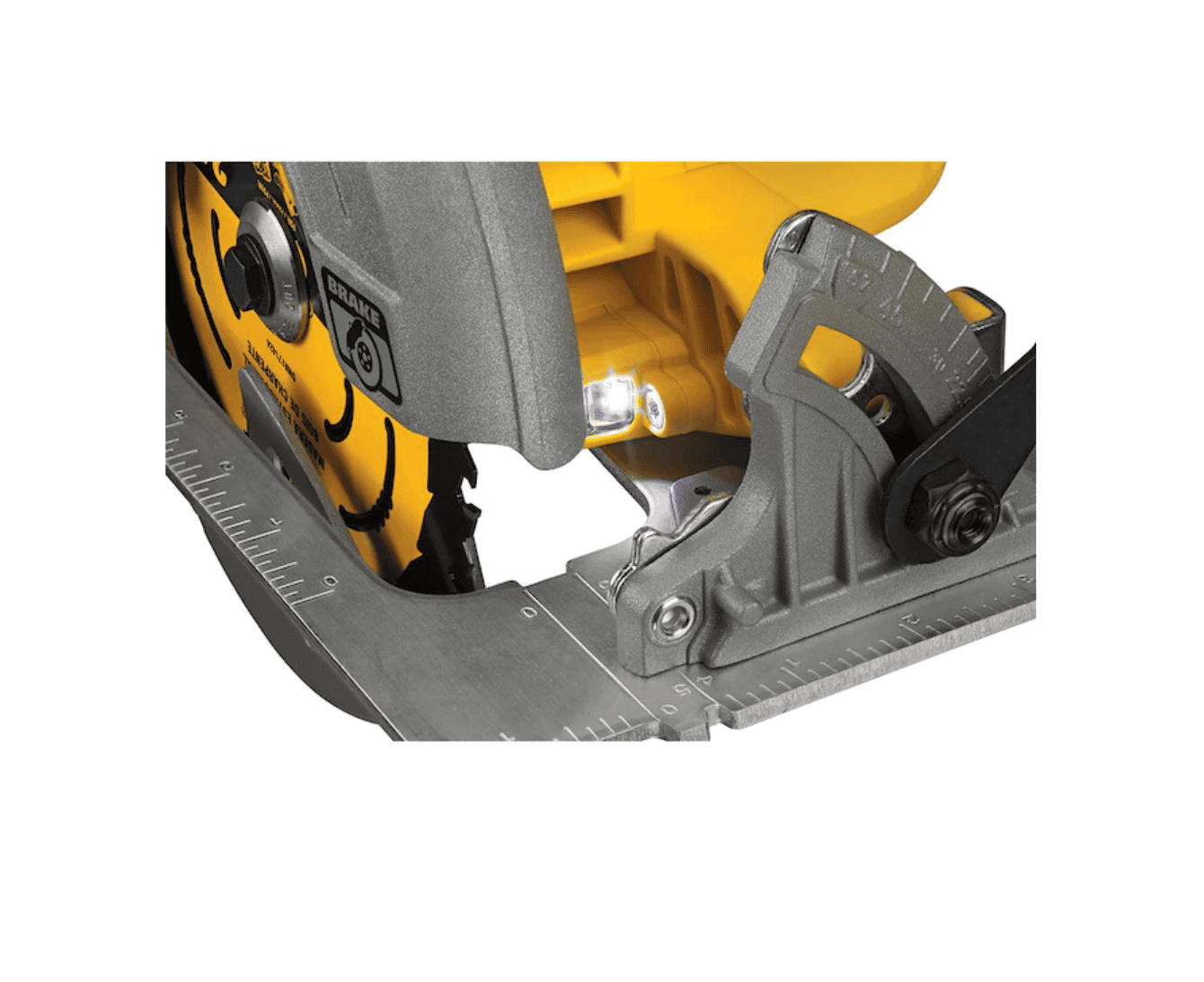 DEWALT Circular Saw DCS574W1 XR POWER DETECT 20-Volt Max 7-1/4-in Brushless Cordless (1-Battery and Charger Included) - Image 8
