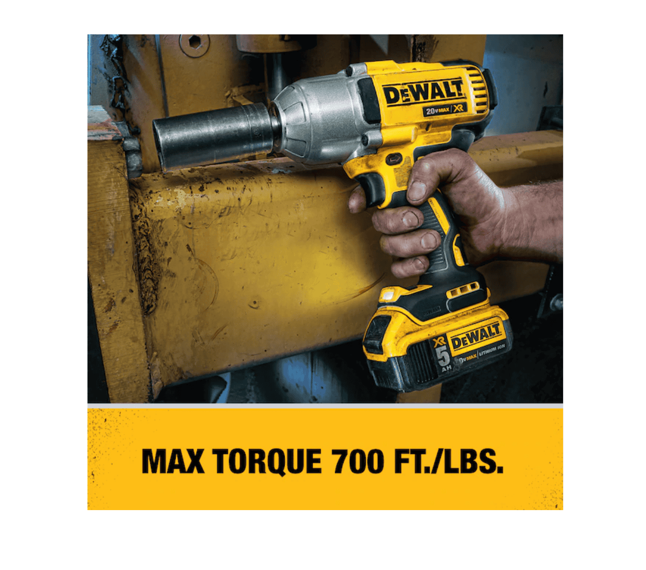 DEWALT DCF899M1 Xr 20-volt Max Variable Speed Brushless 1/2-in Drive Cordless Impact Wrench - Image 8