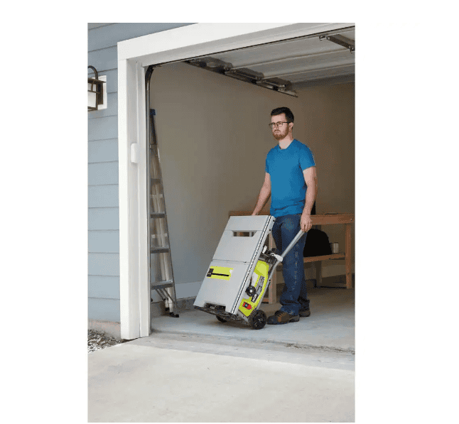 RYOBI Table Saw RTS23 15 Amp 10 in. Expanded Capacit With Rolling Stand