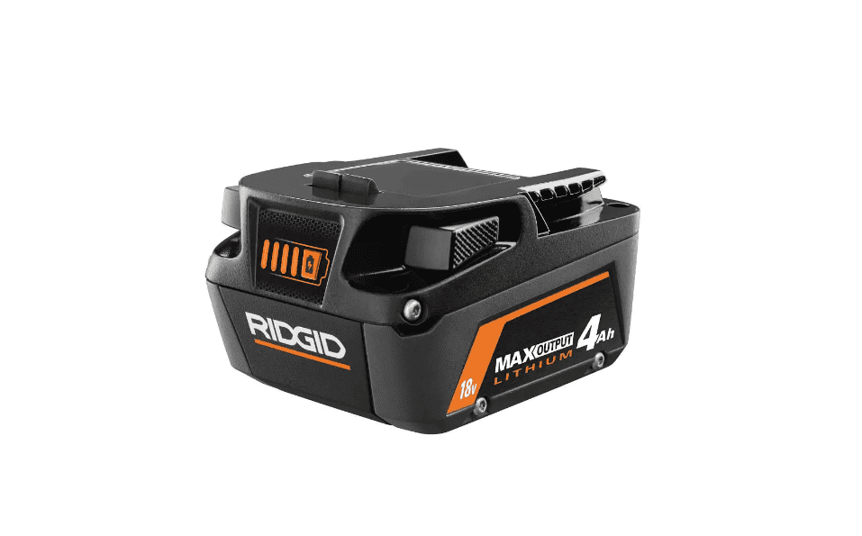 RIDGID AC9540 18V Lithium-Ion MAX Output 4.0 Ah Battery and Charger Starter Kit