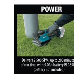 Makita XMU04ZX 18V LXT Lithium-Ion Cordless Grass Shear with Hedge Trimmer Blade, Tool Only