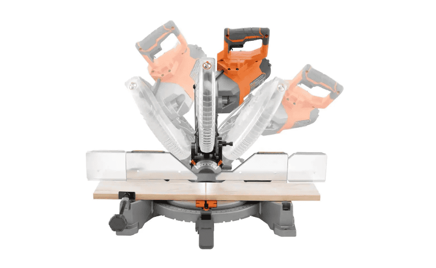 RIDGID Miter Saw R4113 15 Amp 10 in. Dual Bevel with LED Cut Line Indicator