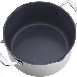 Alternative view of Zwilling  Clad CFX 10-in Steel with Non-stick Coating Cooking Pan with Lid(s) Included