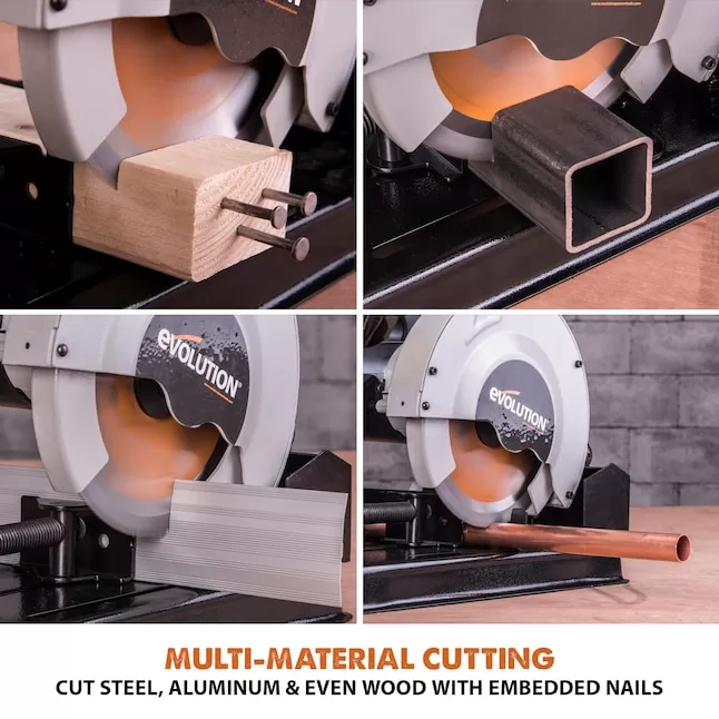 Evolution Chop Saw RAGE4 10 Amps-Amp 7.25-in Multipurpose Cutting - Image 5