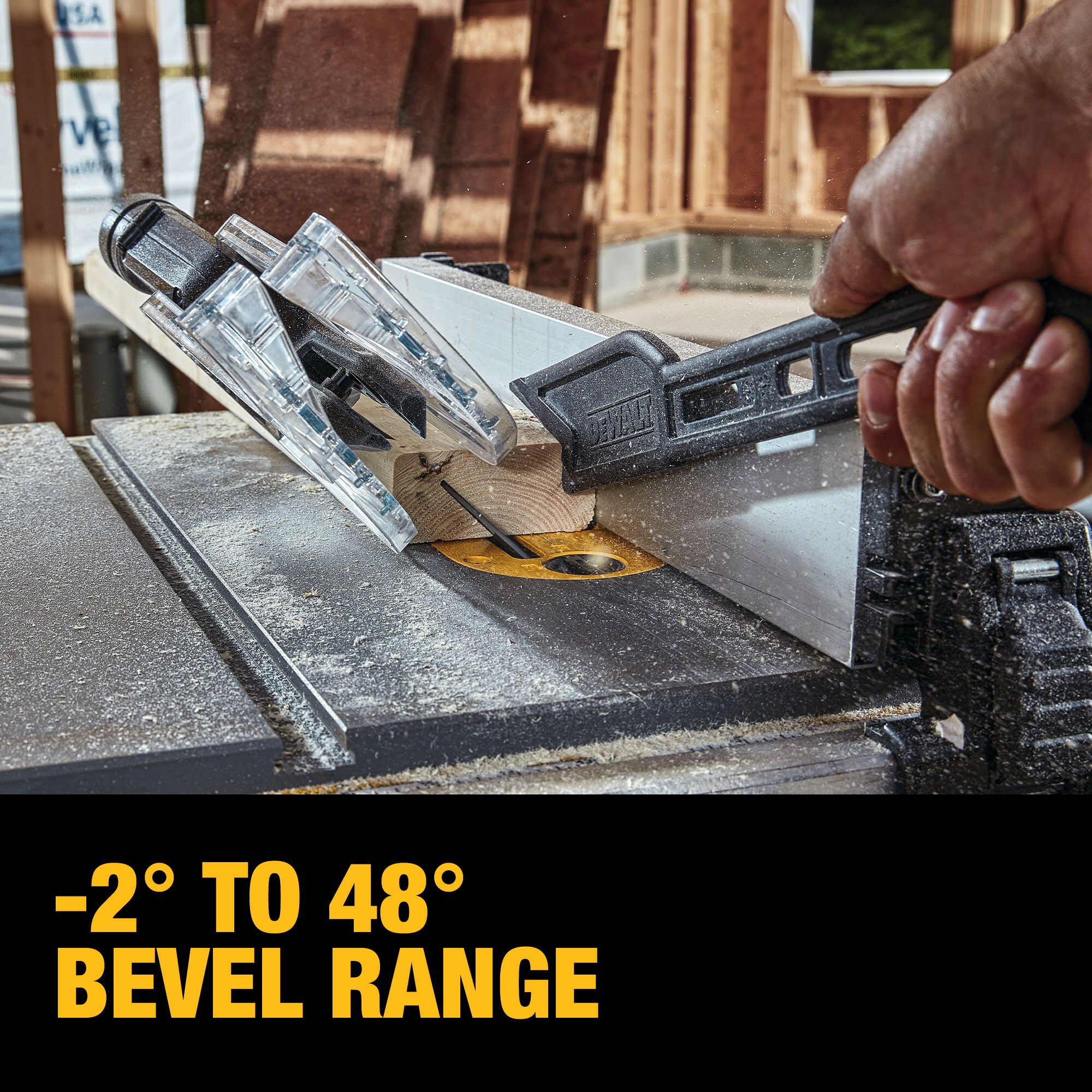DEWALT Table Saw DWE7485 15 Amp Corded 8-1/4 in. Compact Portable (Stand Not Included) - Image 7