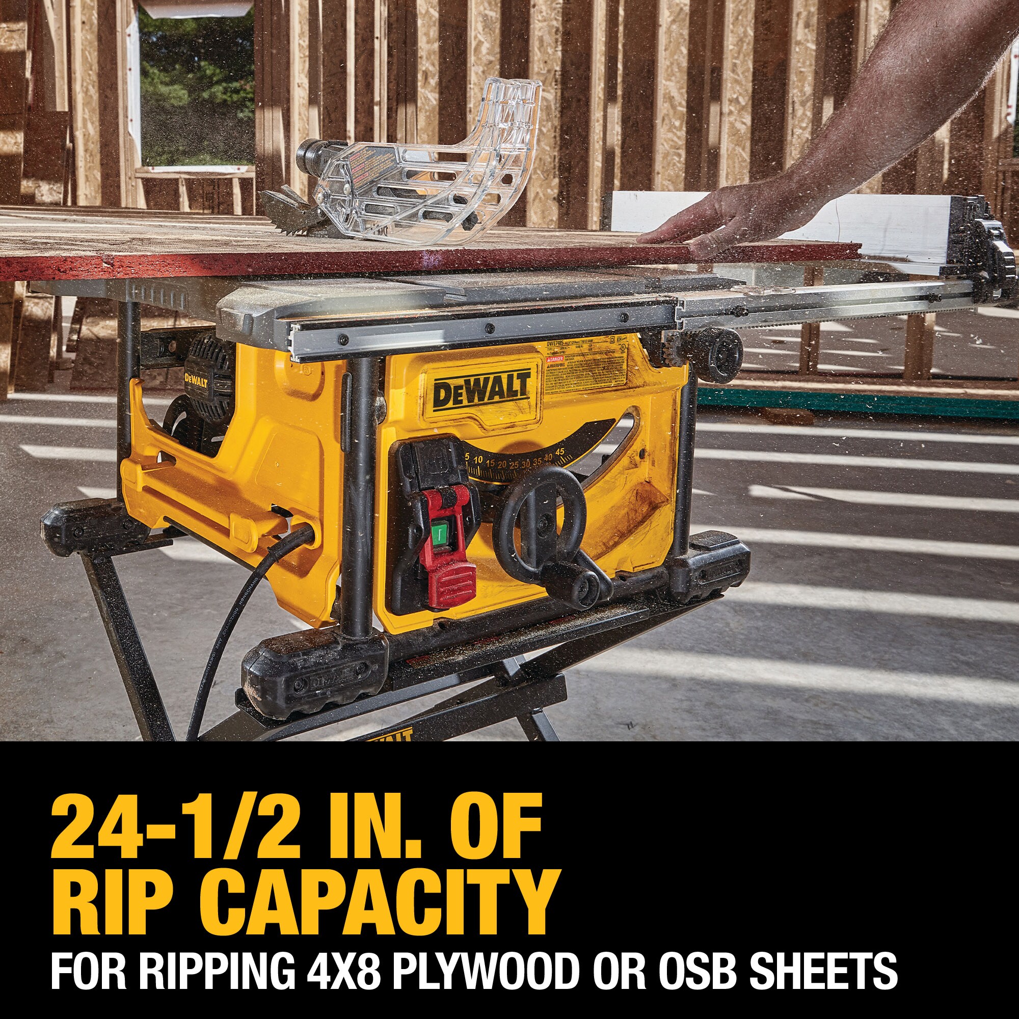 DEWALT Table Saw DWE7485 15 Amp Corded 8-1/4 in. Compact Portable (Stand Not Included) - Image 6