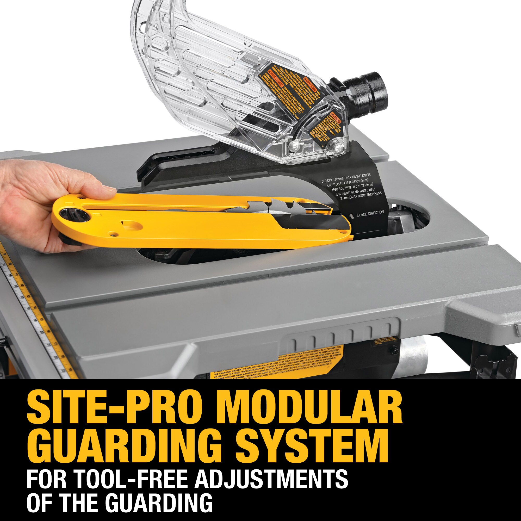 DEWALT Table Saw DWE7485 15 Amp Corded 8-1/4 in. Compact Portable (Stand Not Included) - Image 9
