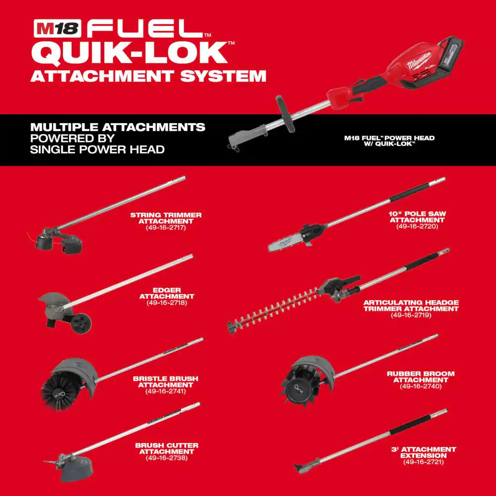 Milwaukee 49-16-2741 M18 FUEL QUIK-LOK Bristle Brush Attachment