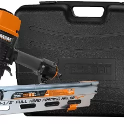 FREEMAN Full Round Head, include plastic Case 3.5-in 21-Degree Pneumatic Framing Nailer