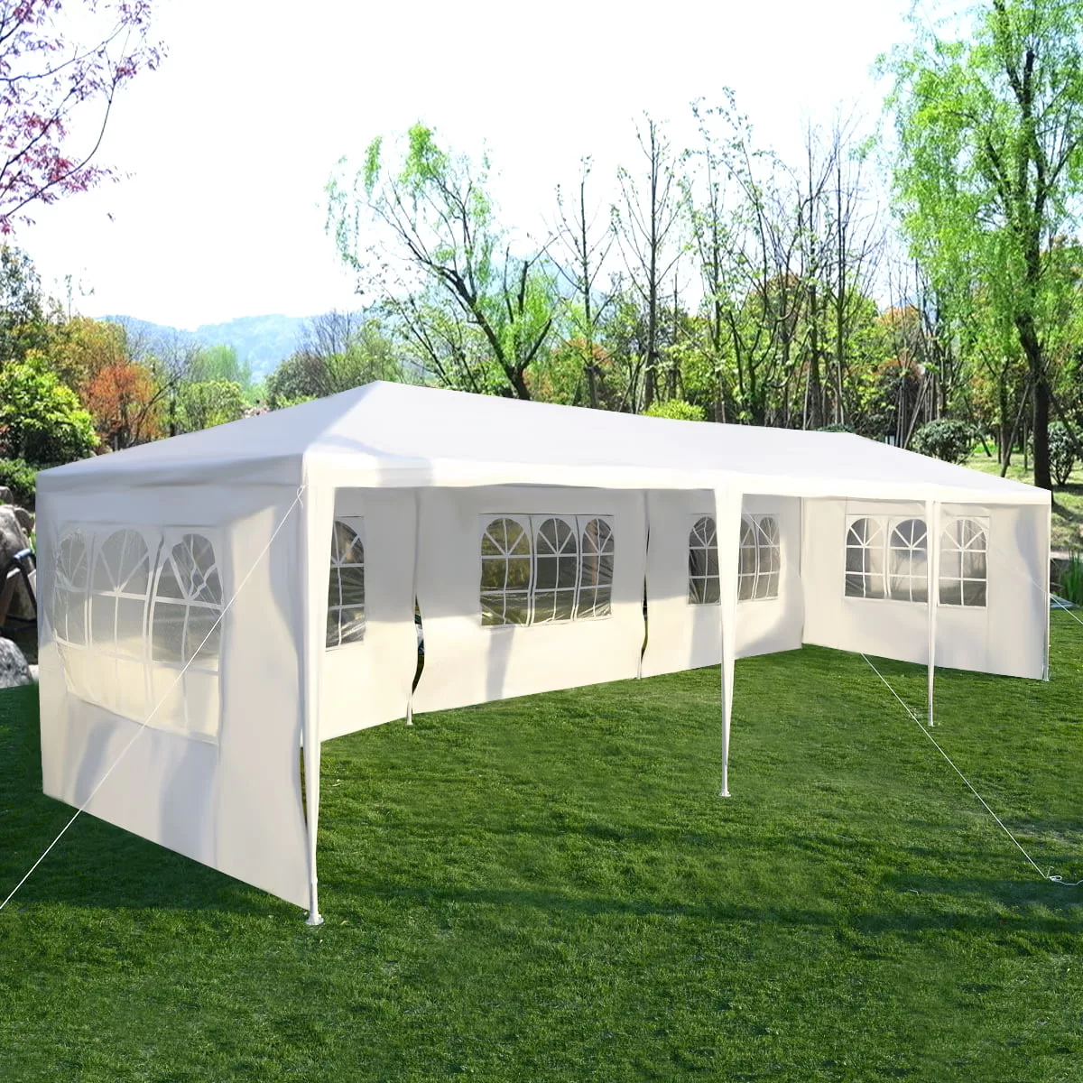 Costway 10'x30'Party Wedding Tent Canopy Heavy duty Pavilion 5 Sidewall