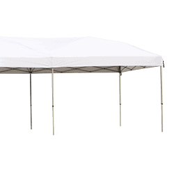 Ozark Trail 20' x 10' Straight Leg (200 Sq. ft Coverage), White, Outdoor Easy Pop up Canopy