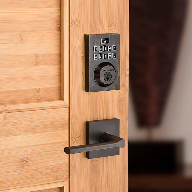 Kwikset SmartCode 913 Venetian Bronze Single Cylinder Electronic Deadbolt Lighted Keypad - Image 8
