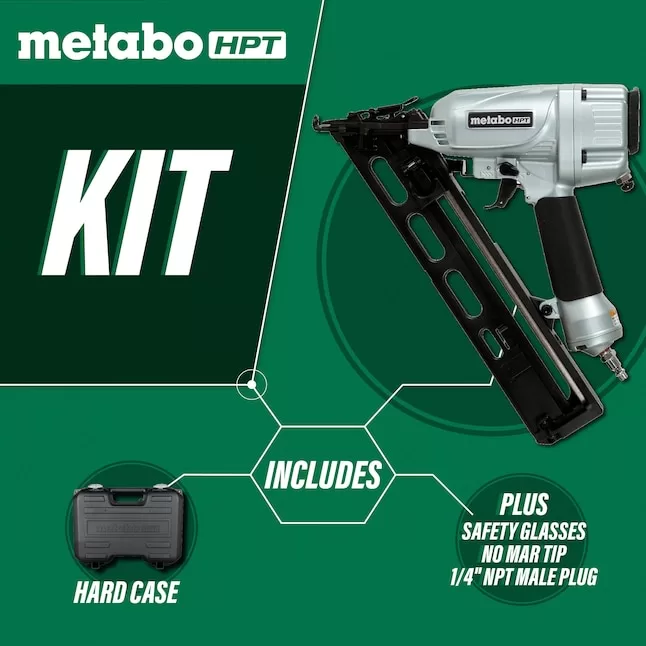 Metabo HPT NT65MA4M 15-Gauge Pneumatic Finish Nail Gun (Nailer) - Image 3