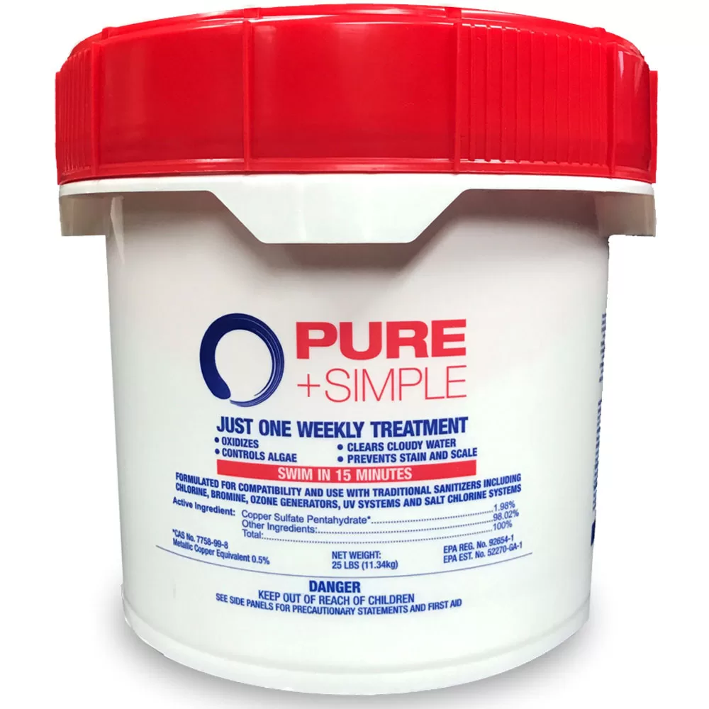 Pure + Simple Weekly Water Care for Swimming Pools - 10 LB Pail