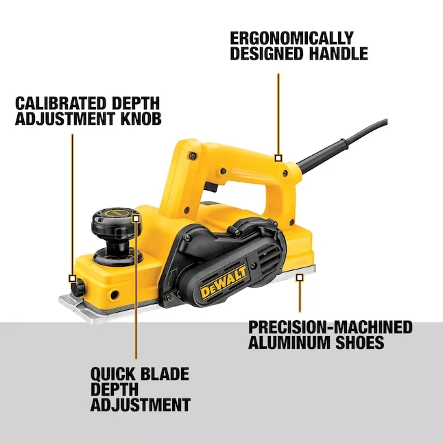 DEWALT D26676 3.25-in W 5.5-Amp Handheld Planer - Image 2