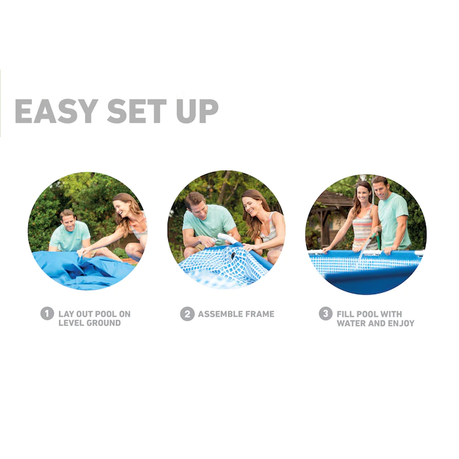 Intex 28210EH 12-ft x 30-in Round Above-Ground Pool - Image 6