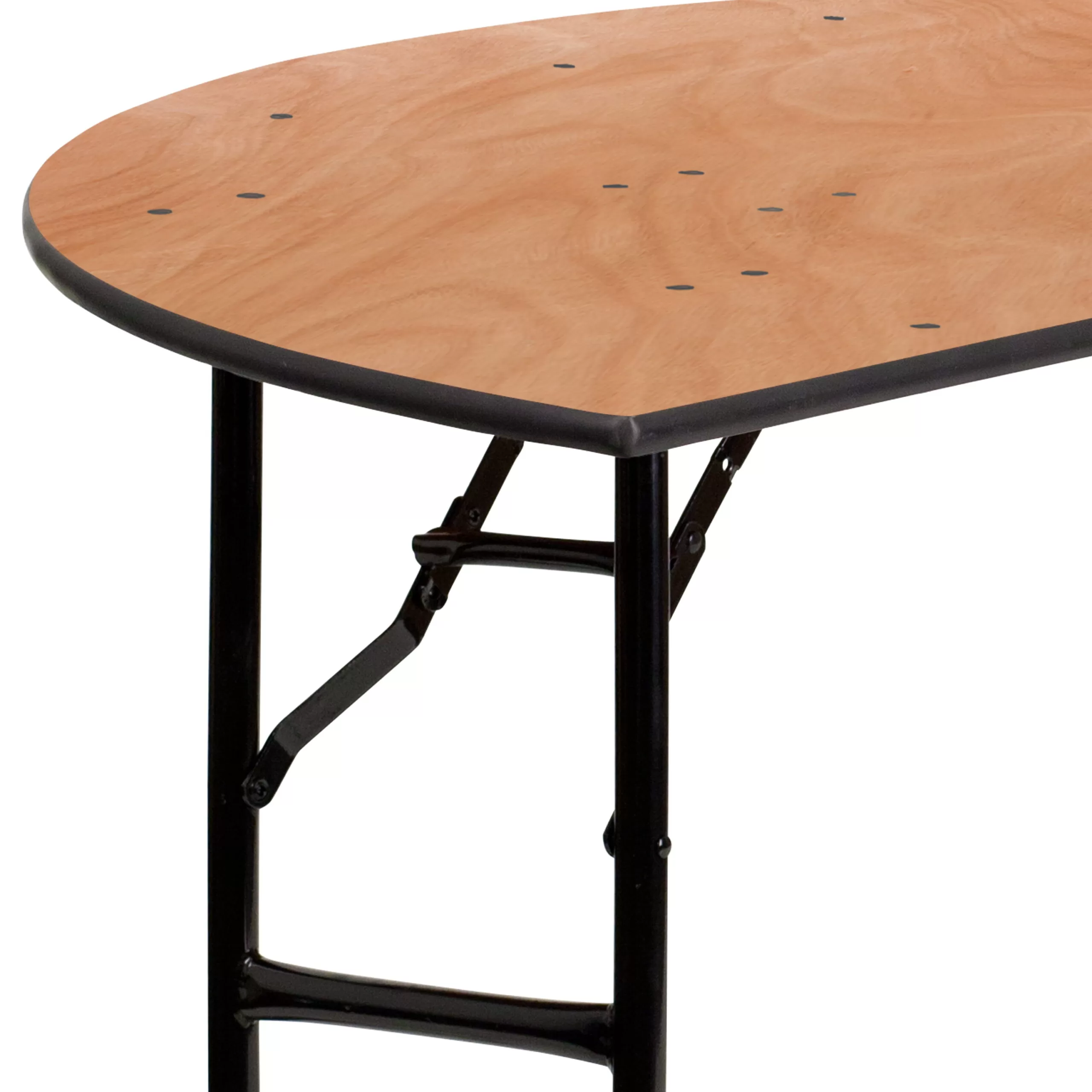 Flash Furniture Furman 5-Foot Half-Round Wood Folding Banquet Table