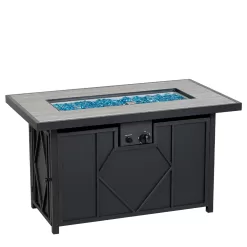 HEATMAXX 42 in. 60,000BTU Fire Pit Propane Gas Fire Pit Table Rectangular Tabletop