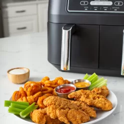 Ninja® Foodi® 4-in-1 8-Quart. 2-Basket Air Fryer with DualZone™ Technology- Air Fry, Roast, and more