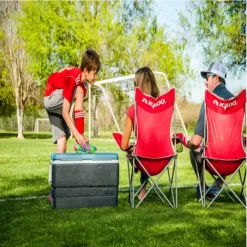 Igloo MaxCold 70 Quart Cooler, Jet Carbon/Ice Blue/White