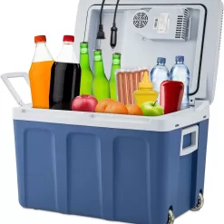 Ivation Electric Portable 45 L Cooler & Warmer W/ Wheels & Handle, for Travels