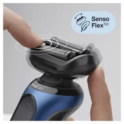 Braun Series 6 6072cc Men's Electric Shaver and Precision Trimmer, Blue