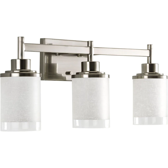 Progress Lighting Alexa 22-in 3-Light Brushed Nickel Modern/Contemporary Vanity Light - Image 8