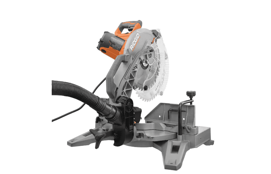 RIDGID Miter Saw R4123 15 Amp Corded 12 in. Dual Bevel with LED
