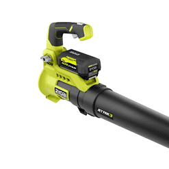 RYOBI RY40480VNM-PS 40V 110 MPH 525 CFM Jet Fan Leaf Blower and 10 in. Pole Saw with 4.0 Ah Battery and Charger