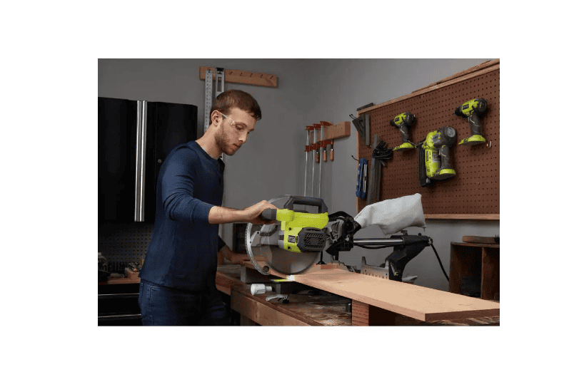 RYOBI TSS103 15 Amp 10 in. Sliding Compound Miter Saw with LED