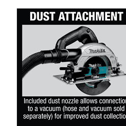 Makita Circular Saw XSH04ZB 18-Volt 6-1/2 in. LXT Sub-Compact Lithium-Ion Brushless Cordless (Tool Only)