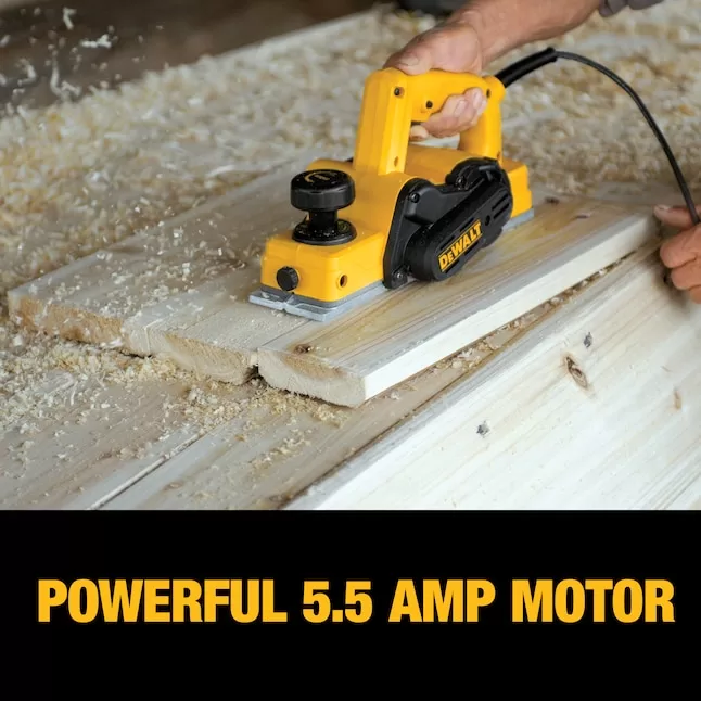 DEWALT D26676 3.25-in W 5.5-Amp Handheld Planer - Image 4