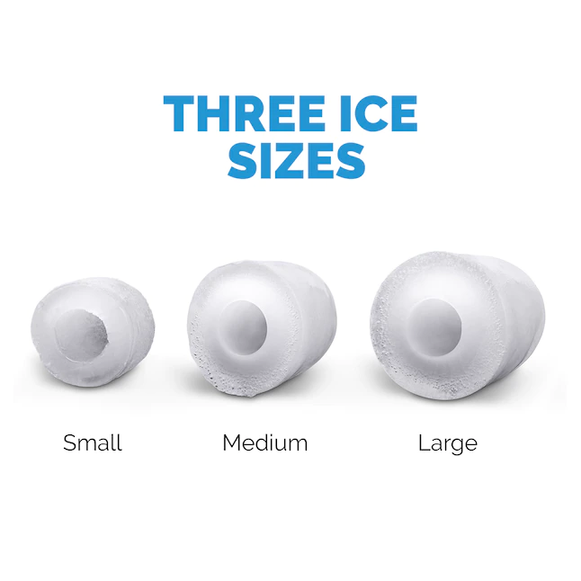 NewAir AI-100SS Portable Ice Maker 28 lb. Daily - Countertop Compact Design, 3 Size Bullet Shaped Ice, Stainless with Black Lid - Image 7