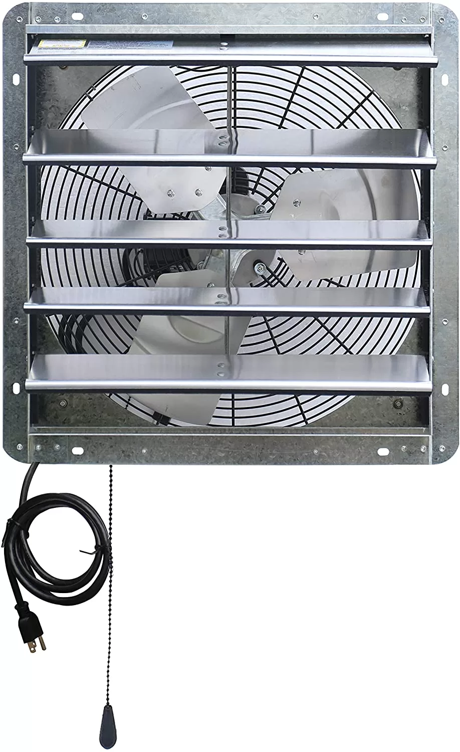 Iliving ILG8SF18V-T Wall-Mount Shutter Exhaust Fan, 18" - Variable, Silver