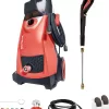 Sun Joe SPX3000 2030 MAX PSI 1.76 GPM 14.5 Amp Electric Pressure Washer, Red