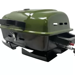 Ozark Trail Portable Table Top 1 Burner Camping Gas Grill with Interchangeable Griddle Plate, 10,000 BTU