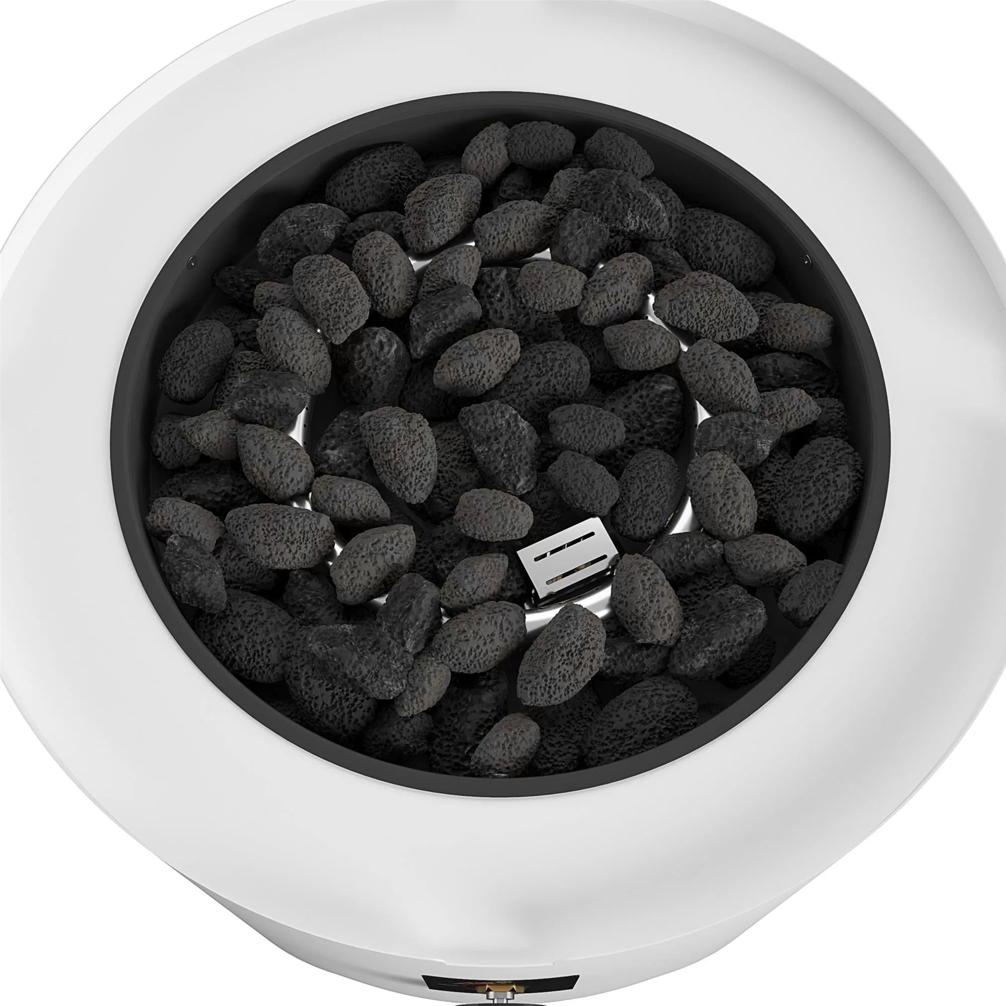 CosmoLiving by Cosmopolitan, Astra Collection, 23" Fire Pit, White