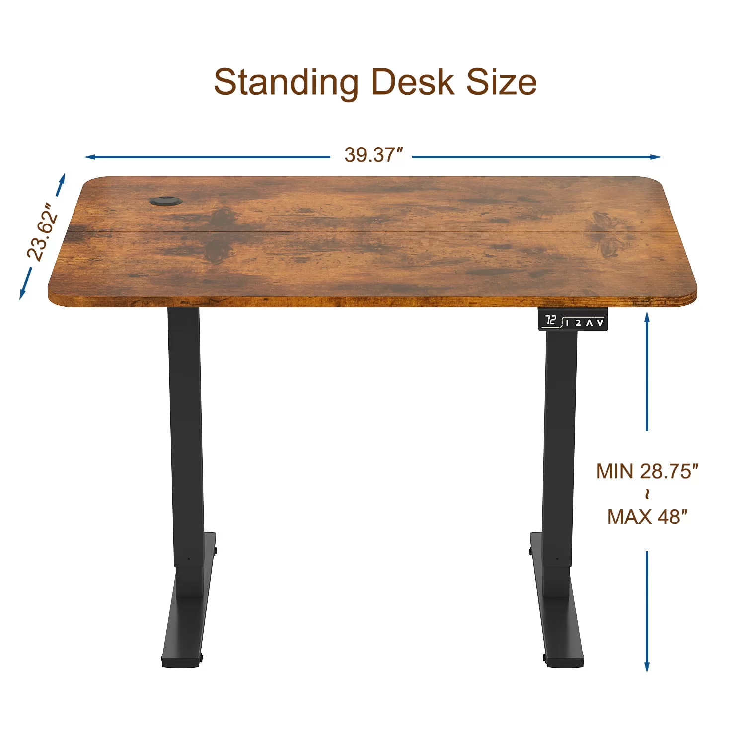 Furmax 40" x 24" Home Office Electric Height Adjustable Standing Desk