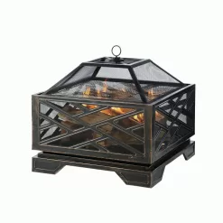 Pleasant Hearth OFW165S Martin 26" Square Deep Bowl Fire Pit