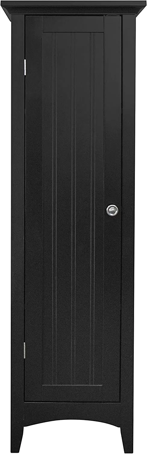 OSHOME and Office One Door Kitchen Black storage pantry - Image 2