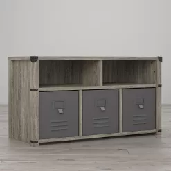 Little Seeds Nova Bedroom Storage Bench – Grey Oak