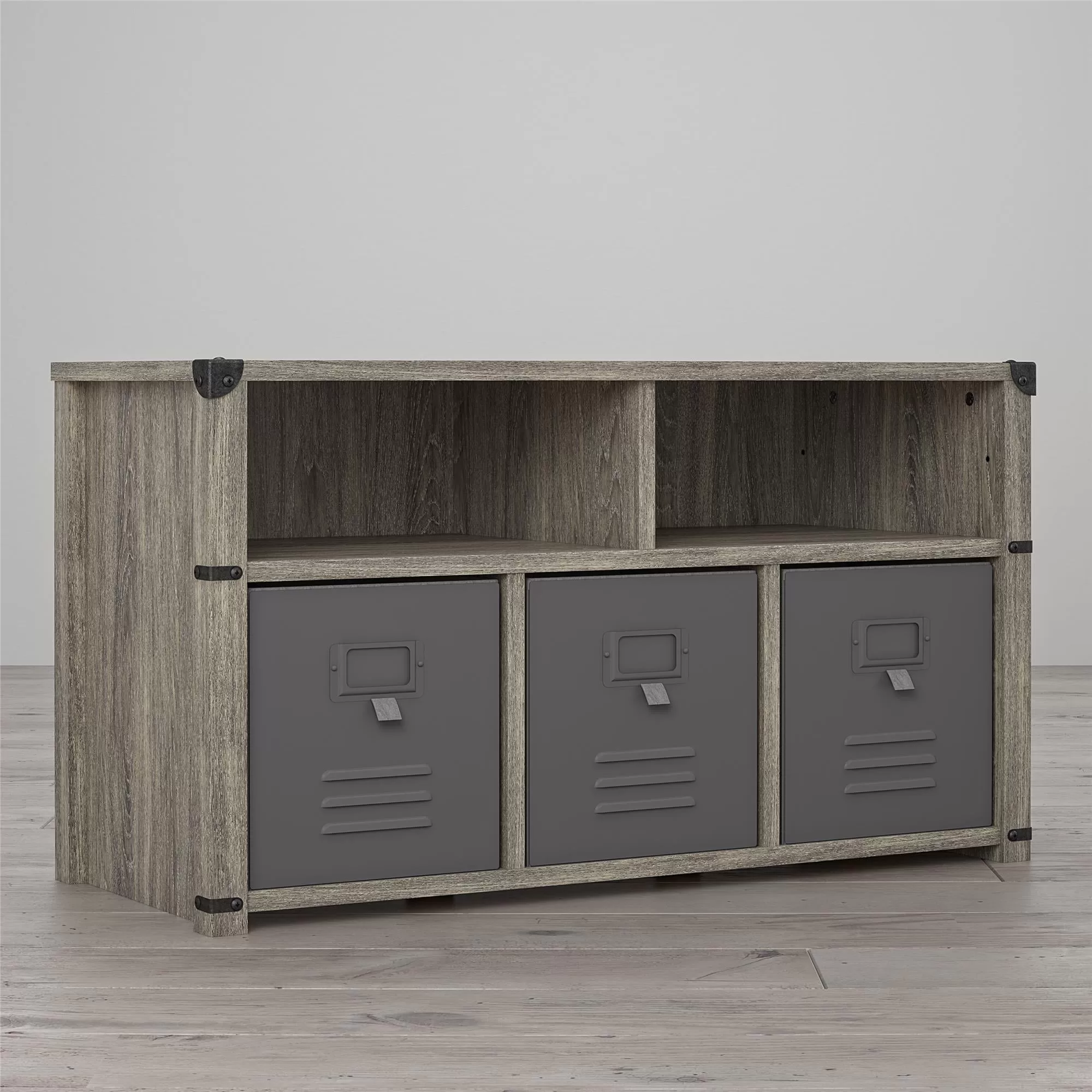 Little Seeds Nova Bedroom Storage Bench – Grey Oak